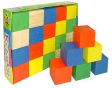 Кубики "Цветные" 20 шт. Томик Деревянная игрушка