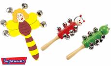 Колокольчики на палочки ООО"Буратино" Деревянная игрушка